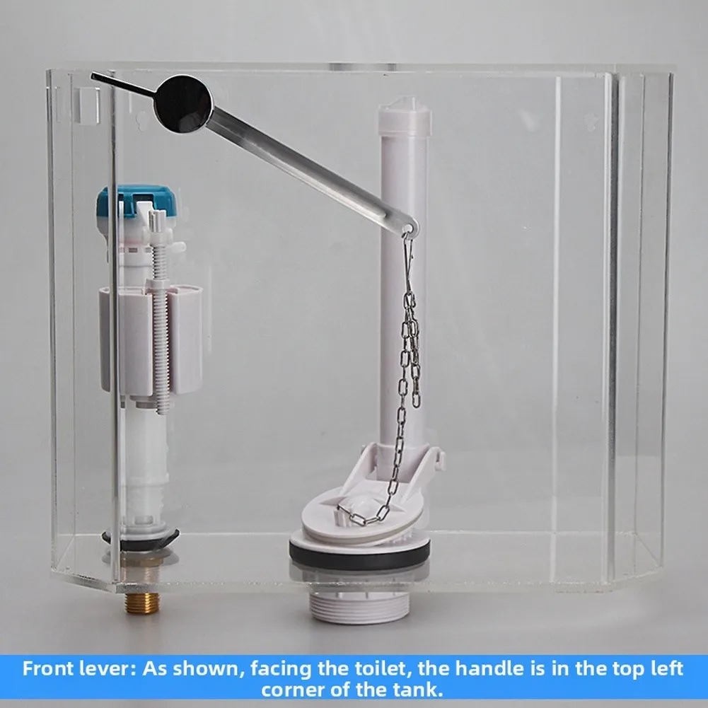Flush Lever Replacement for Specific Toilet Models Zinc Alloy Construction with Stainless Steel Chain Integration