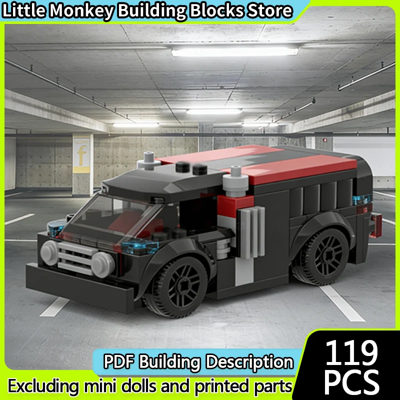 

Speed Racing Car Model MOC Building Bricks Classic Sports Van Modular Technology Children Holiday Gifts Assemble Toys Suit