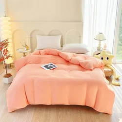 2024 New Single-product Duvet Cover  Skin-friendly Brushed Quilt Cover Washable Cotton Series Bedding 180x220 220x240 Double Use