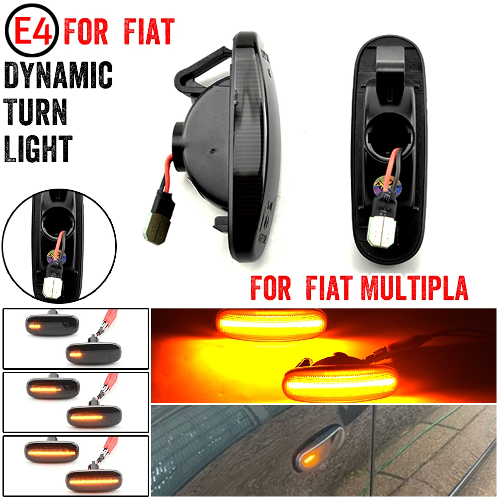 Repeater Lamp For Fiat Panda 169 Grande Punto Multipla Doblo Fiorino Linea Idea Stilo Multi Dynamic LED Side Marker Light view 3