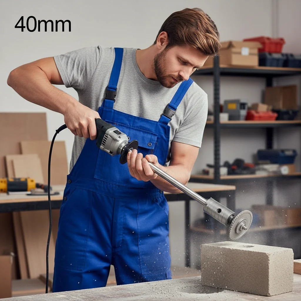

Concrete Cement Stainless Steel Hole Cutter Carbide Tip SDS Plus Woodworking Tools Drill Bit Hole Saw Set Wall Hole Saw