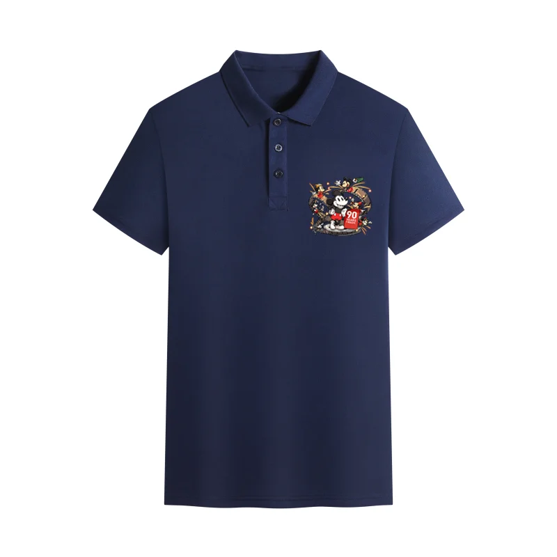 여름 패션 애니메이션 프린트 패션 폴로 셔츠 남녀 공용 야외 레저 스포츠 통기성 슬림 레귤러 탑