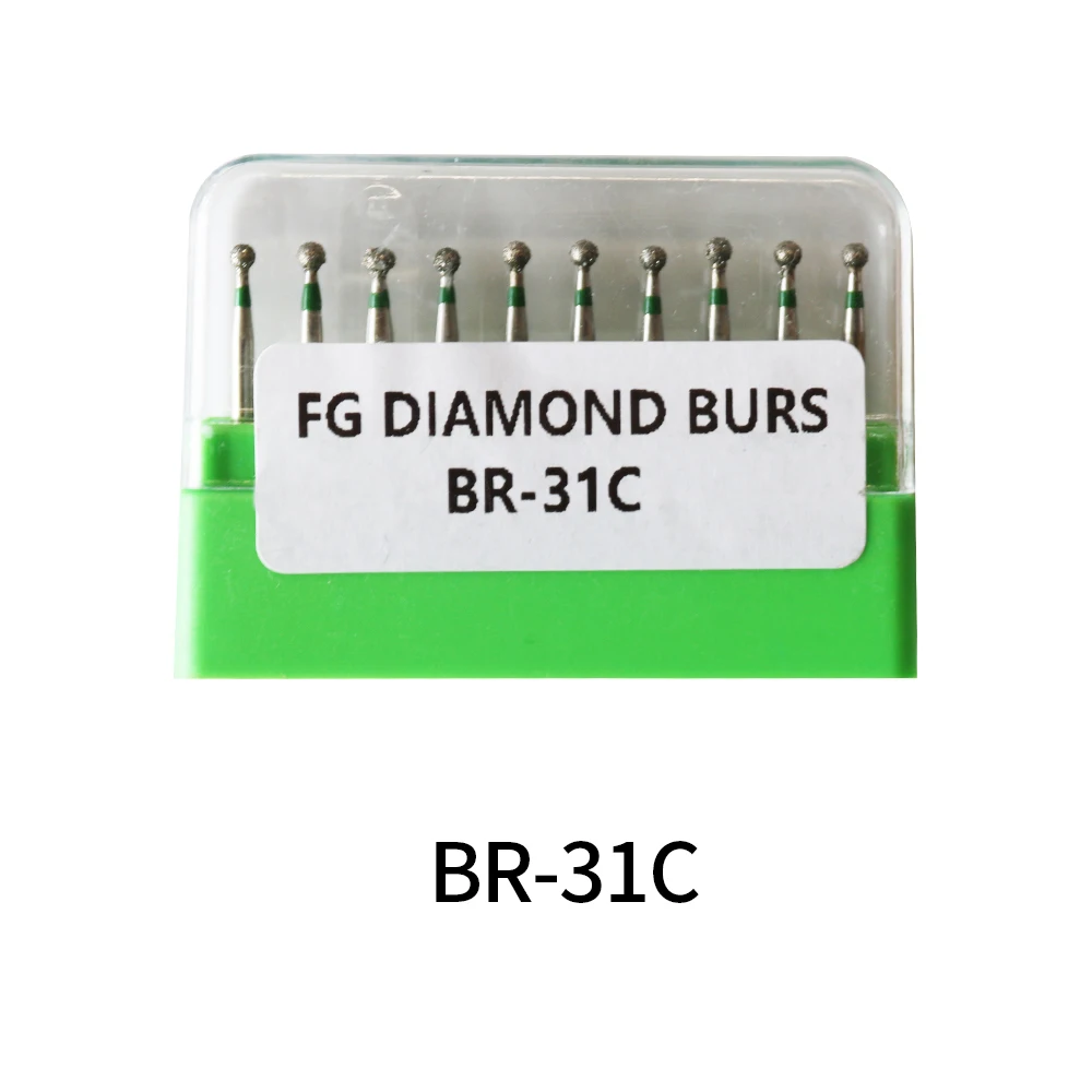 10Pcs/Pack BR SF SR SO SI WR CR FL DI Series Diamond Burs