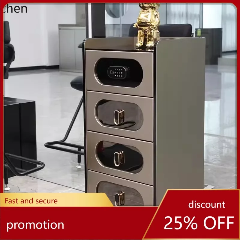 

CZ High-End Barber Shop Tool Cabinet Beauty Salon Storage Cabinet Barber Storage Display Hairdressing Cabinet