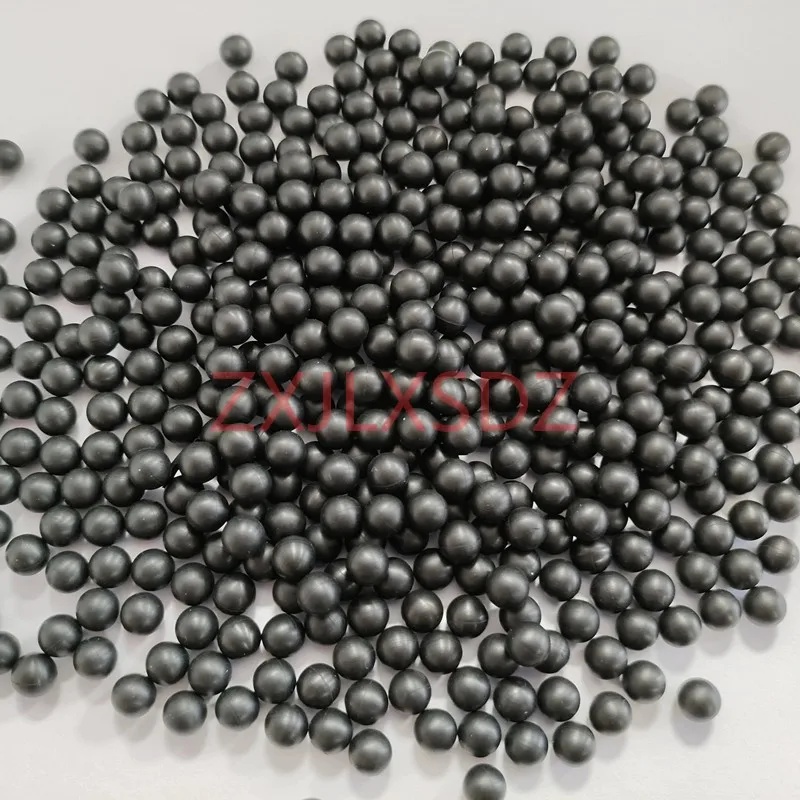 50 pcs black rubber solid ball decorative ball seal rubber ball Diameter 2 -14mm