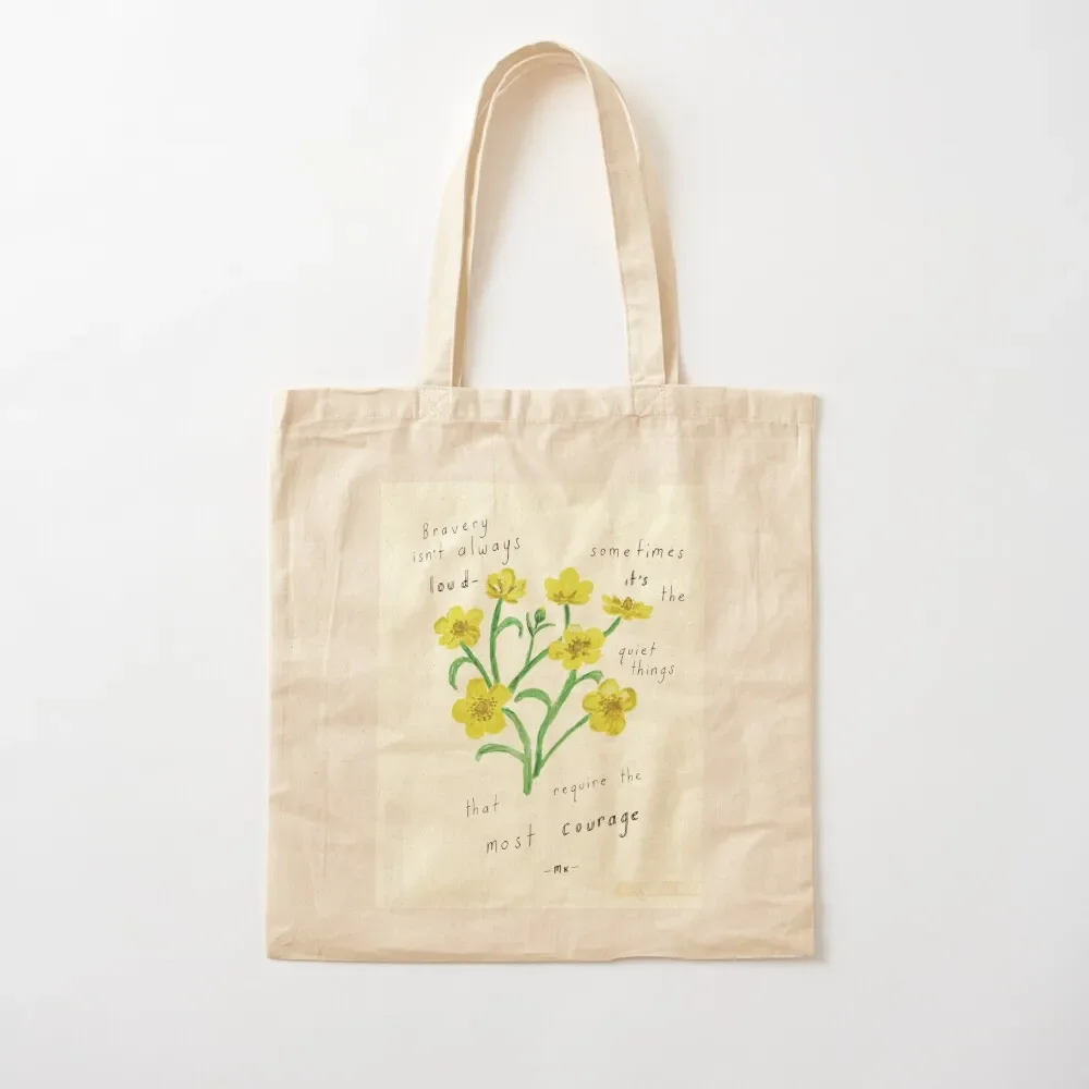 

Bravery poem print Tote Bag Canvas tote bag canvas Reusable bags Eco bag