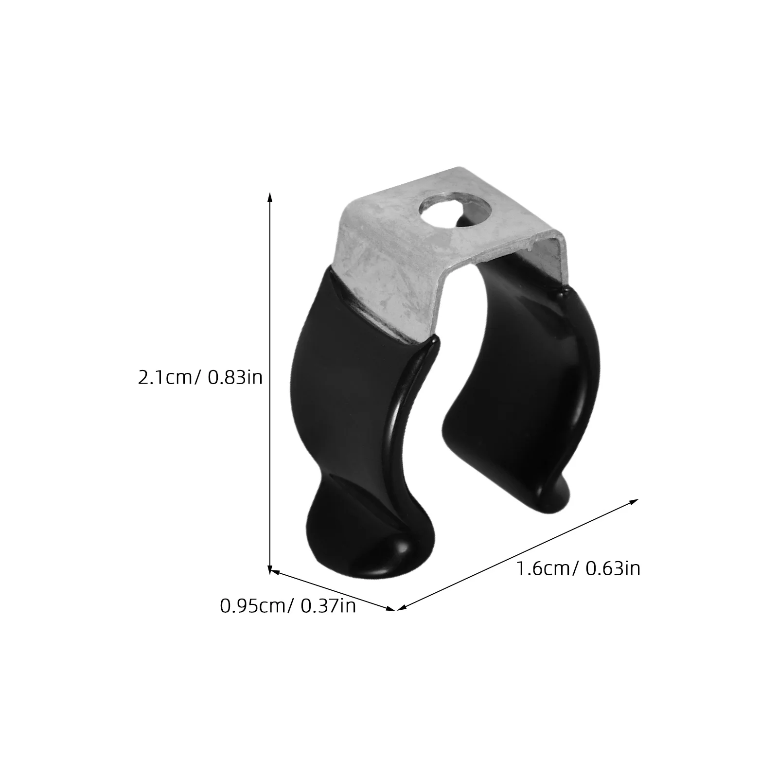 10Pcs Lamp Tube Clips Stainless Steel Rubber Coated Anti Slip Secure Fixing for LED Light Tubes Home Office Commercial Lighting