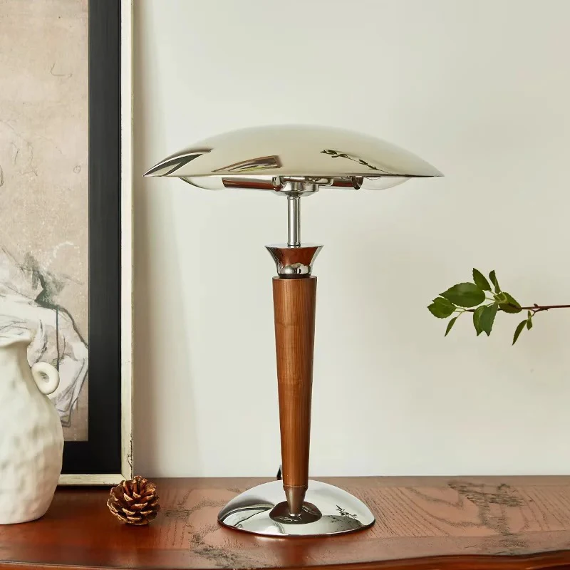 

Nordic Desk Lamp Wooden Table Light Industrial Style E14 Bulb Bauhaus Design Study Office Bedside Living Room Bedroom Home Decor