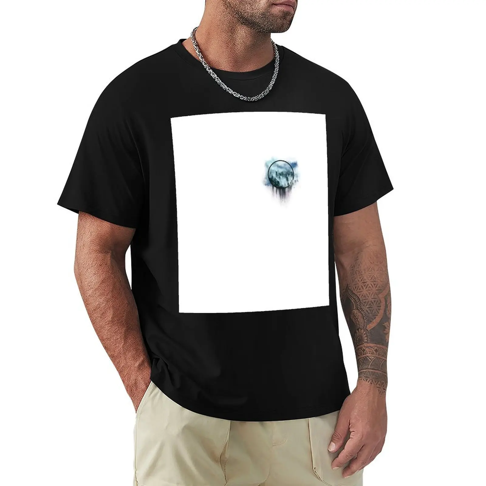 

Trees in the mist T-Shirt anime clothes Funny t-shirt heavyweights essential t shirt t shirts for men cotton