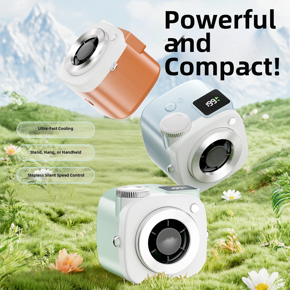 2026NEW Mini Camera Fan Unique Novelty Camera Shape Design 1-199 Levels Led Power Display Cute Usb Fans For Outdoor Activities