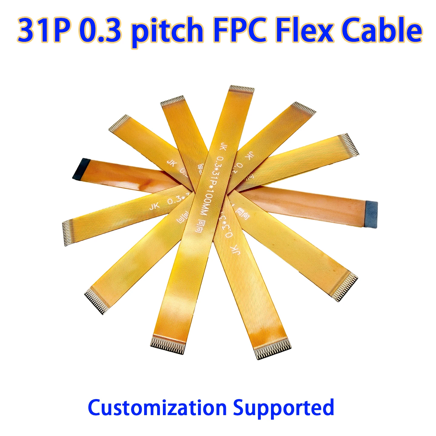 

FPC flexible flat cable, 0.3MM pitch, 31P in-line arrangement, 31P LVDS MIPI LCD test extension