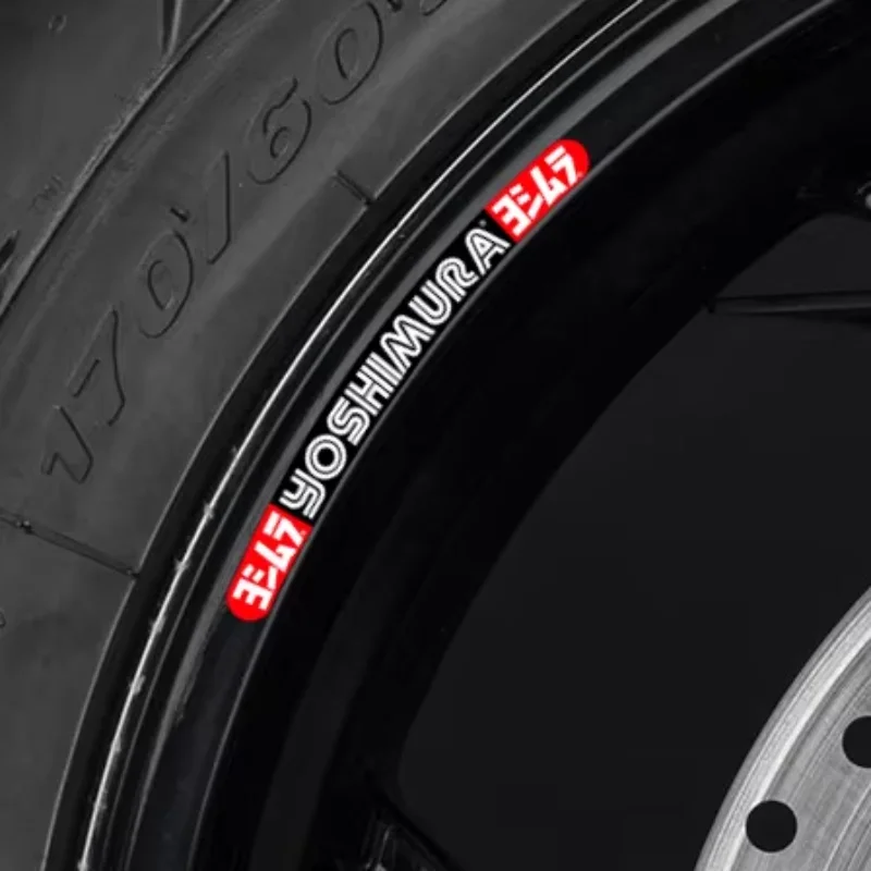 

4x мотоциклетные 17-дюймовые наклейки для выхлопных шин, Стайлинг автомобиля, виниловые ленты, наклейки для YOSHIMURA