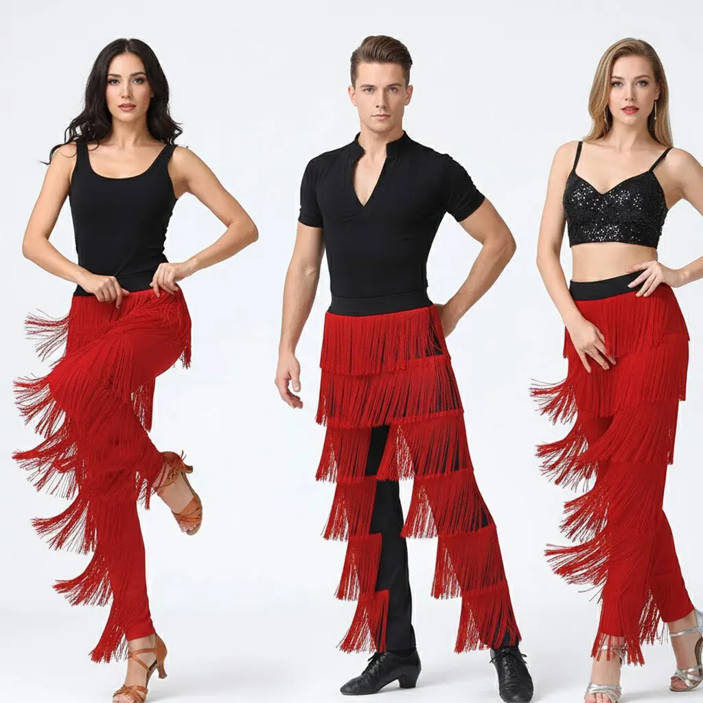 

Женская юбка для латинских танцев с кисточками, цельная танцевальная одежда для бальных танцев, румбы, самбы, ча-ча, тренировок и выступлений