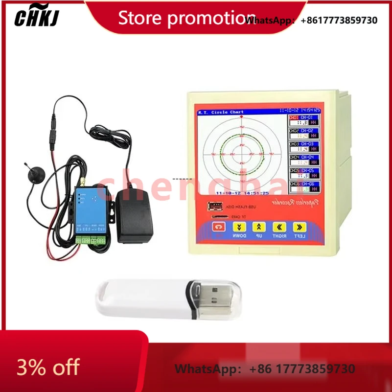 

CHKJ-2025NEWKH3000G Digital 16/32-Channel Industrial Temperature Data Logger Paperless Recorder PT100+Thermocouple OEM Customiza