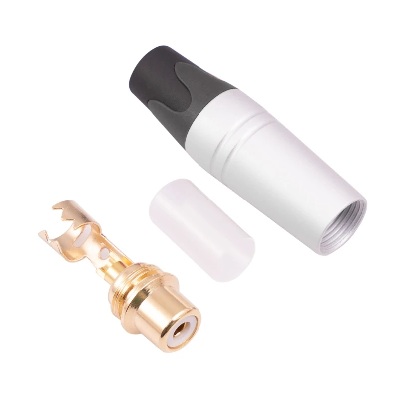 2pcs Gold Plated RCA Female to RCA Female Couplers Component Connectors Convenient RCA Video Coupler Coupler Adapter