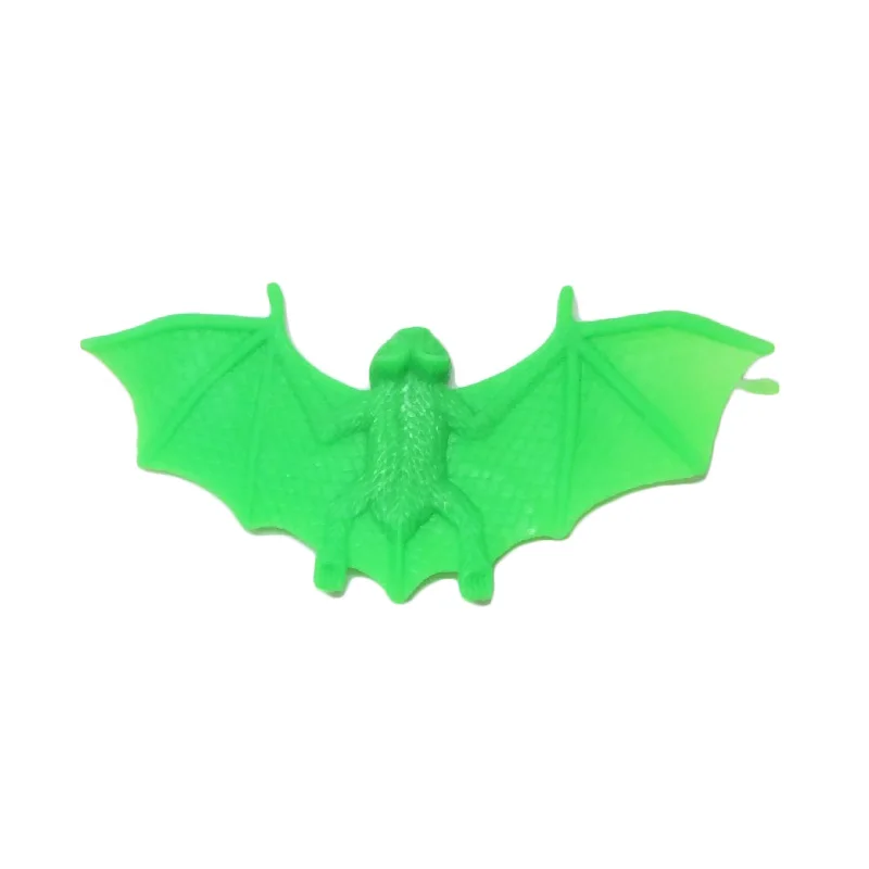 5PCS Halloween Bat Toy Halloween Ghost Festival Animal Bats Black Plastic Fake Toys Halloween Funny Joke Prank Realistic Props