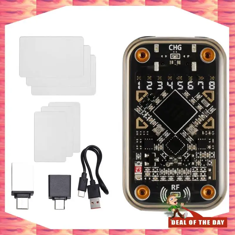 

24-часовая доставка Chameleon Ultra RFID Считыватель смарт-чипов + 3XCUID/UID-карт Бесконтактный эмулятор смарт-карт 125 кГц 13,56 МГц Значок D