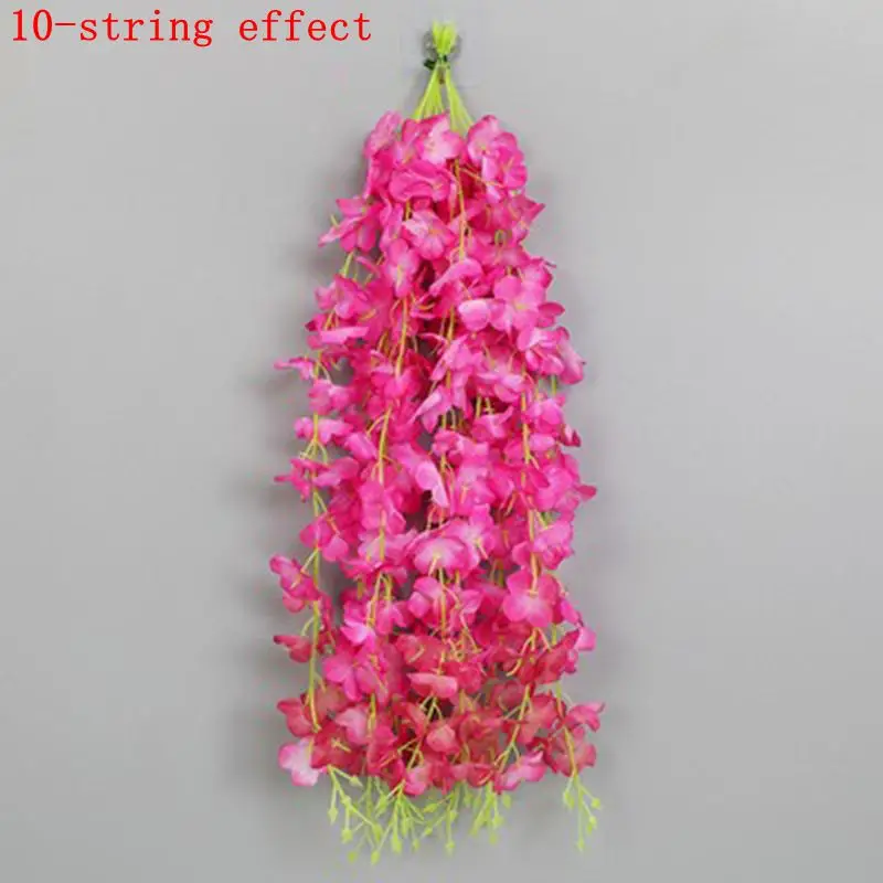 5/10/20 Stück Glyzinien Künstliche Blumenrebe 60 cm Hängende gefälschte Blumen Girlande für Heimdekoration Garten Hochzeit Party Dekoration Wand – Detail 13
