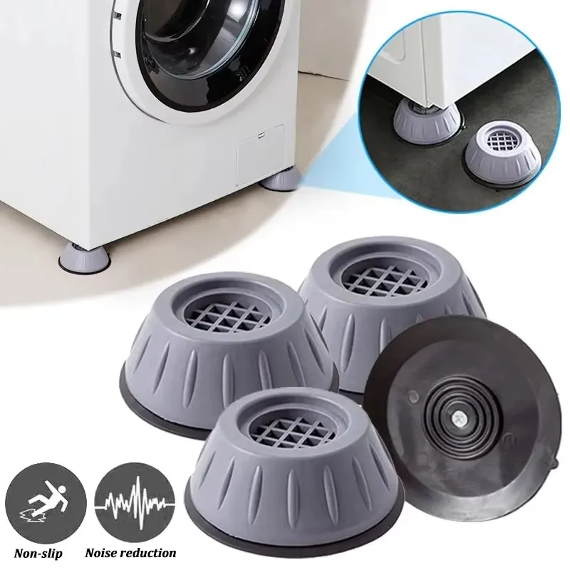 2/4/6/8 Stück Anti-Vibrations-Füße, geräuschlose Waschmaschinen-Pads, Trockner-Kühlschrank-Universalunterlage, rutschfeste Fixierpads, Zubehör