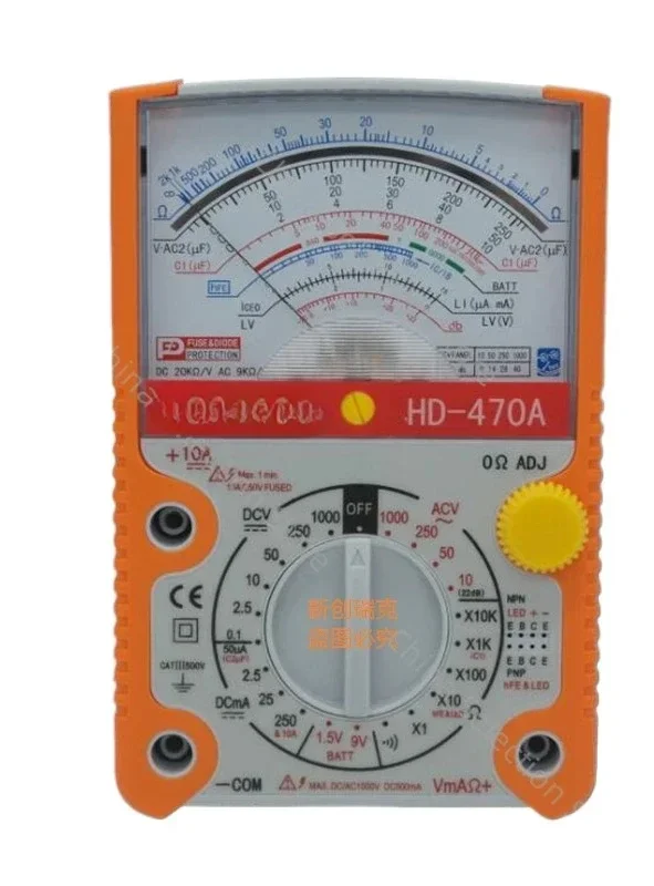 

HD-470A/390A Высокоточный механический электрик указатель для домашнего обслуживания мультиметр универсальный измерительный прибор