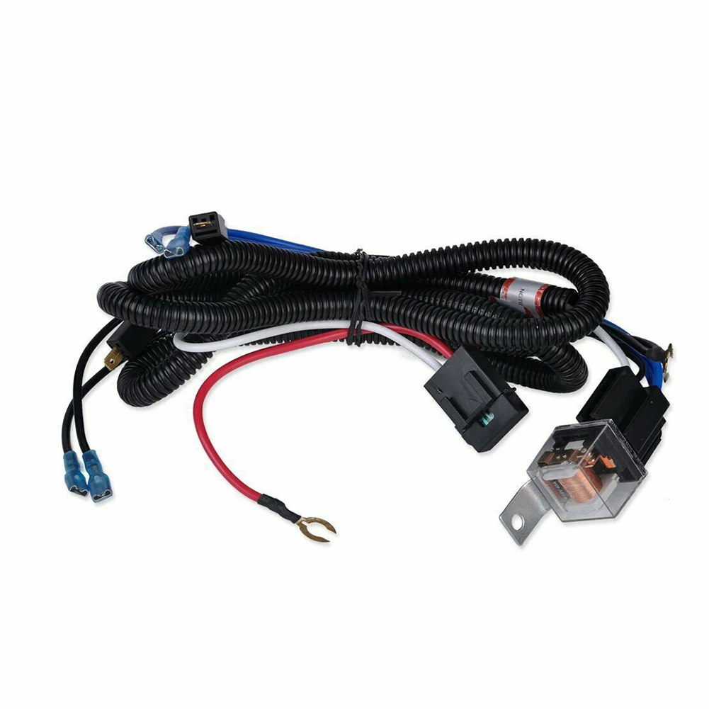 

12V Horn Wiring Harness Relay Kit Grille Mount Copper Wire Relay Wiring Harness for Truck Car Boat SUV ATV UTE