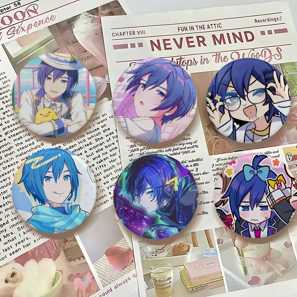 Singer K-KAITO broches redondos exquisitos con insignia, alfileres creativos para ropa, sombrero, mochila, accesorios de regalo