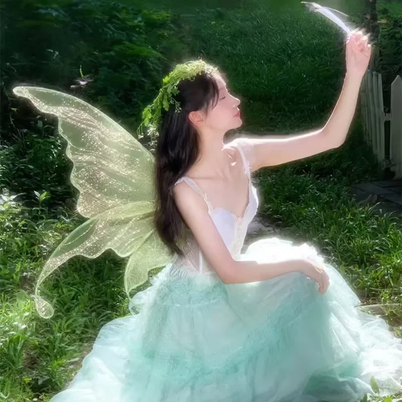 Fantasy Fairy Wings for Adults Cosplay Costume Accessories Photo Shoot Props Stage Performance Party Dress Up Angel Wing