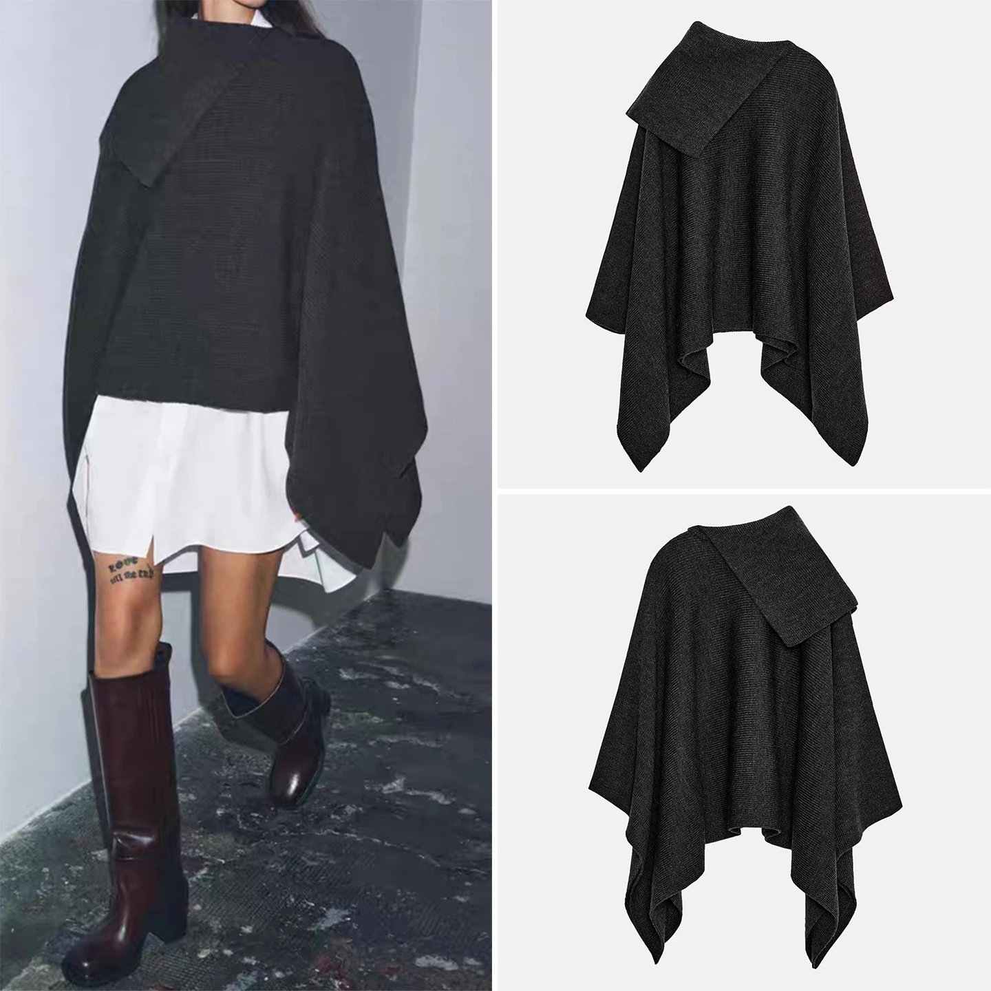 

Новое поступление осени 2025 года, пальто с асимметричным воротником, женское пальто Faion Personali ort, верхняя одежда, европейское женское пальто Sle Z