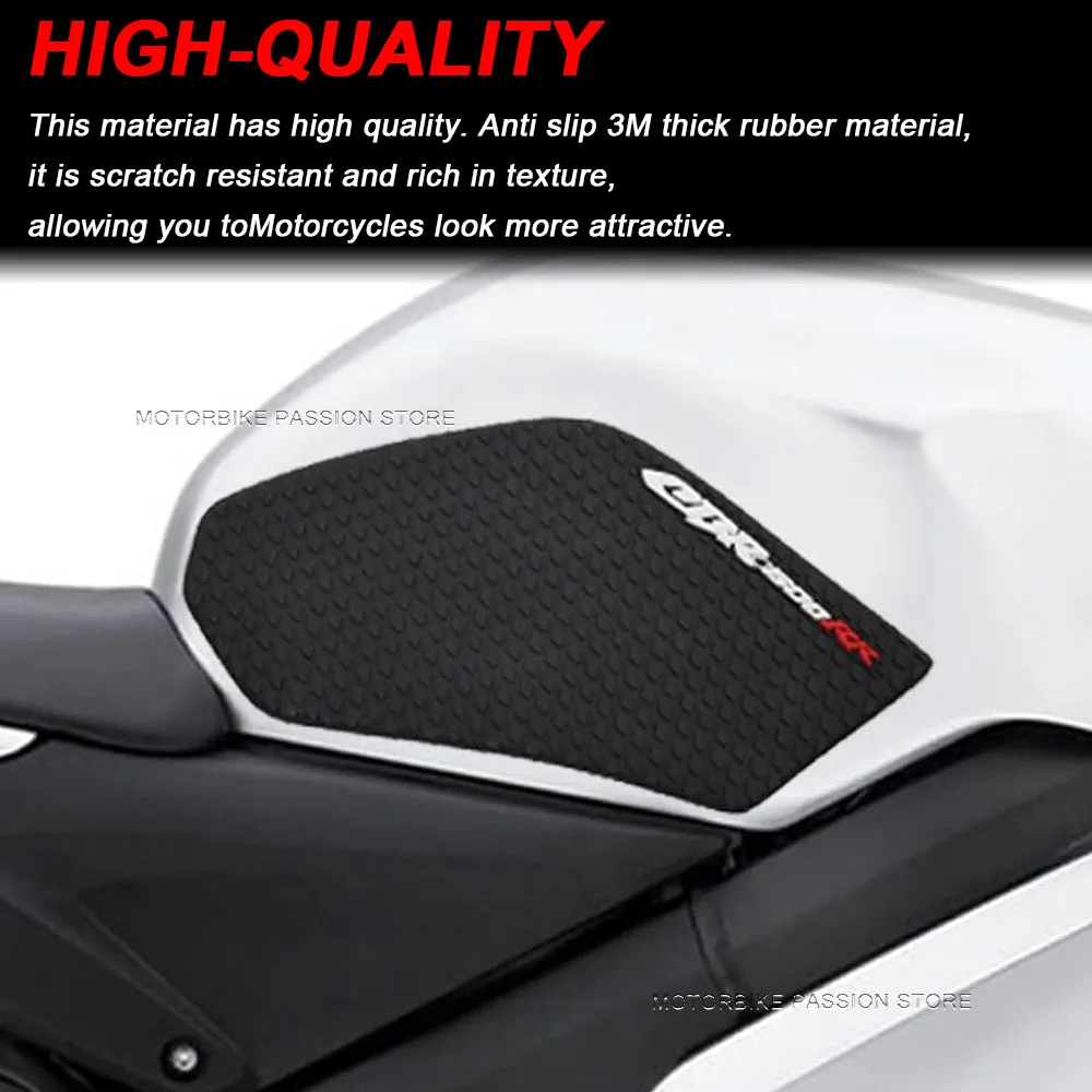 CBR 600 RR Non-Slip Side Fuel Tank Stickers Tank Pad Rubber Motorcycle Accessories for CBR600RR cbr600rr 2003-2006 Waterproof