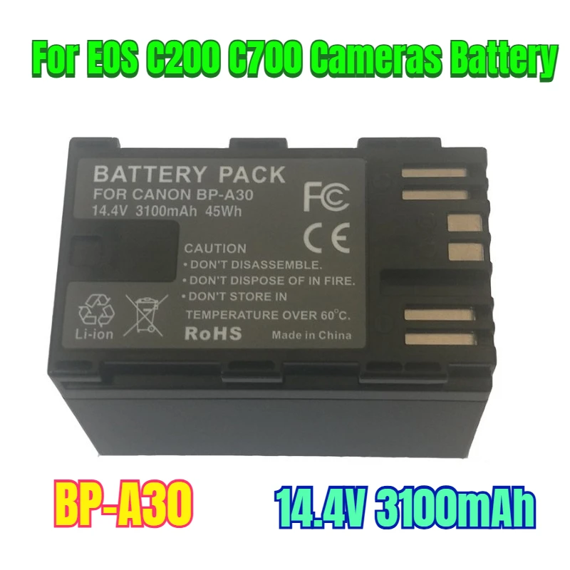 

14.4V 3100mAh BP-A30 for EOS C200 C700 Cameras Battery