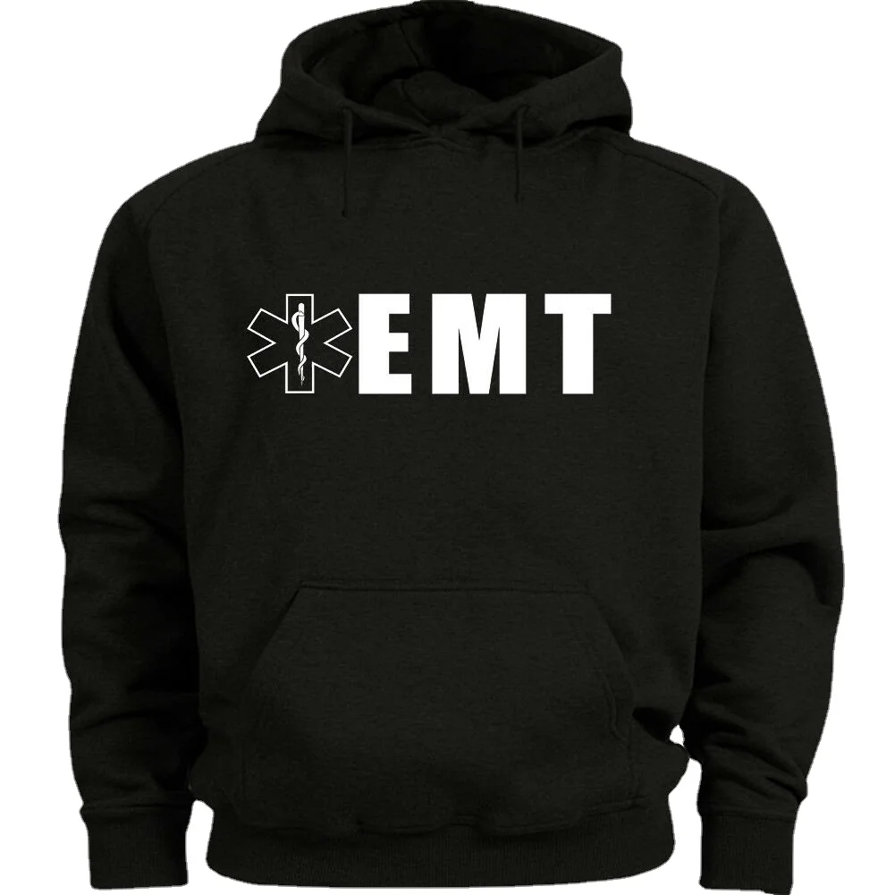 EMT Sweatshirt for Men Emt Decal Hoodie Gift Idea Ems Rescue Clothing Gear