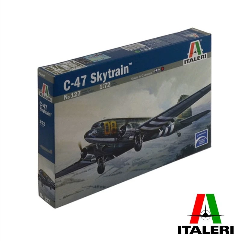 No.0127 ITALERI Modelo 1/72 Escala C- 47 SKYTRAIN Kits de modelos KIT de desmontaje