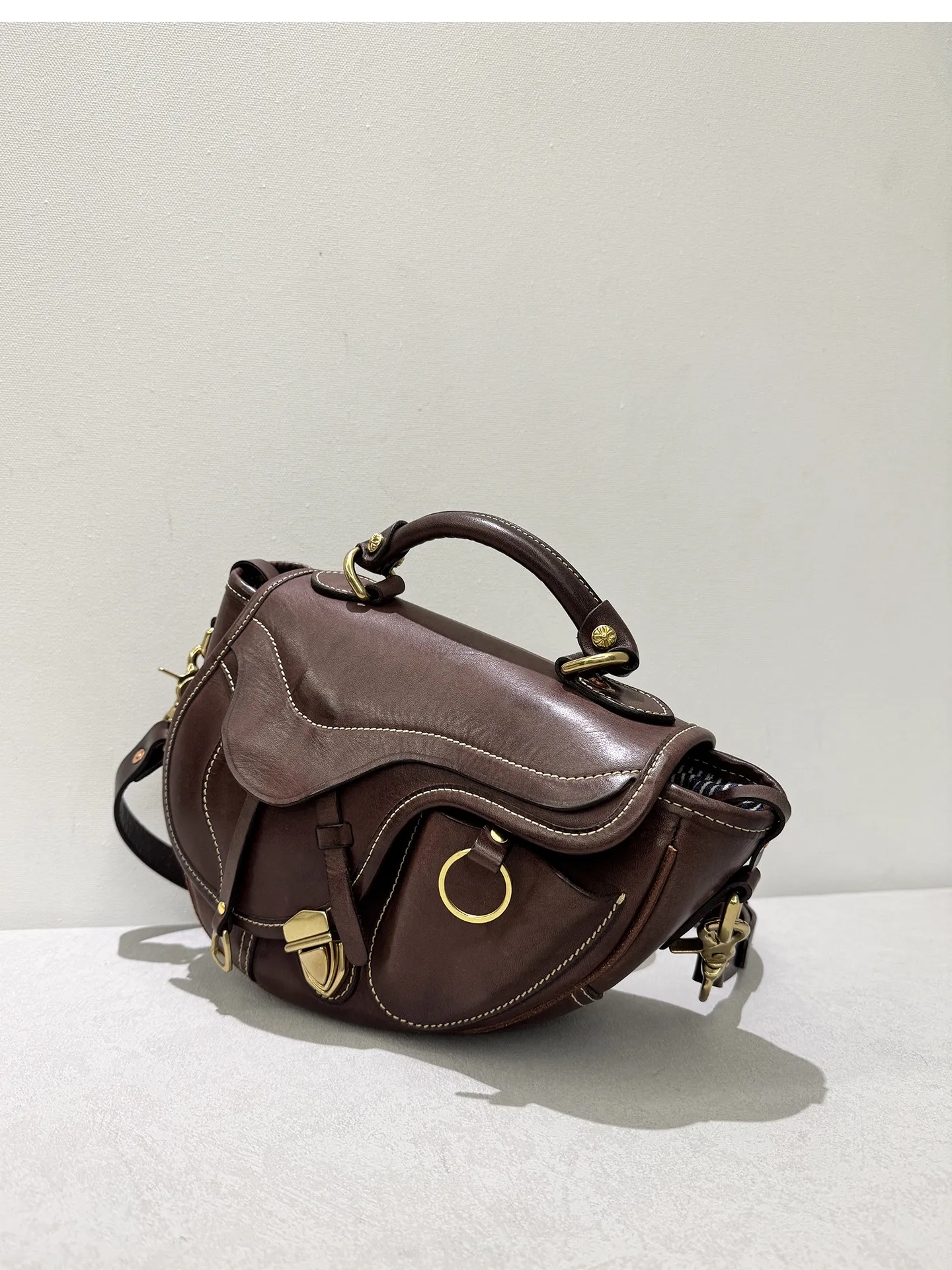 PNDME Organisatoren Designer handgefertigte Damen-Umhängetasche aus echtem Leder, lässige Mode, luxuriöse Damenhandtasche aus echtem Rindsleder – Detail 26