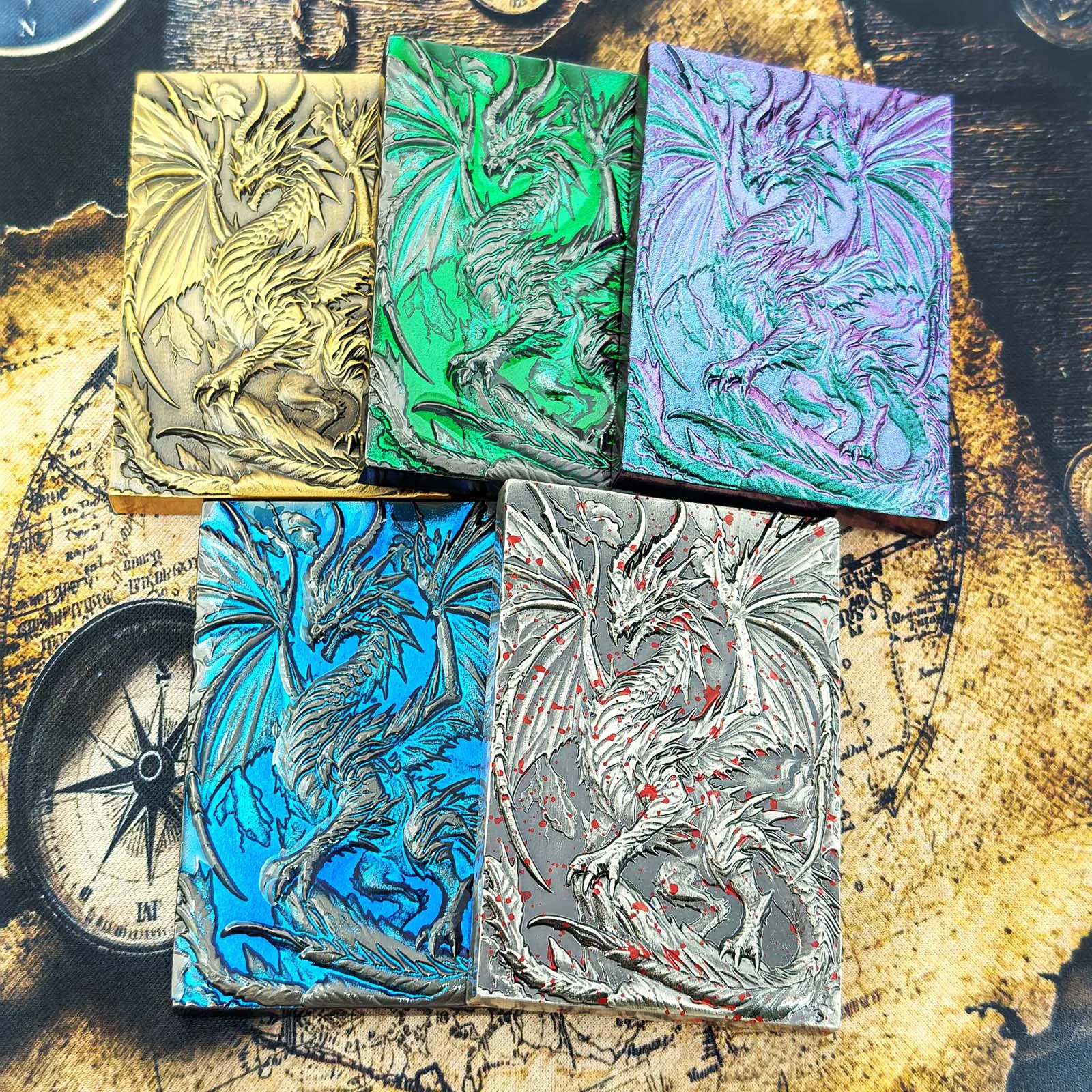 7 in 1 DND Spinner Metal Dice Set D+D Metal Gyro Roulette Dragon Compass for Tabletop Board And Card Games