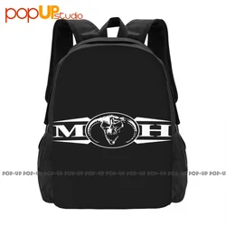 Masters Of Hardcore Logo - M.O.H Skull Backpack Large Capacity Fashion Softback Personalised Clothes Backpacks