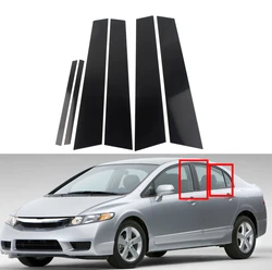 For Honda Civic Car Sticker Pillar Posts Door Trim Covers Decorative Accessories 2006 2007 2008 2009 2010 2011