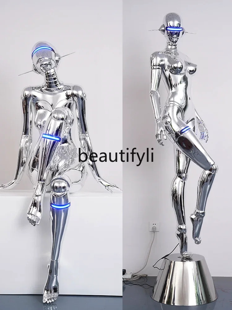 SS Large-scale technology figure ornament bar KTV trend decoration