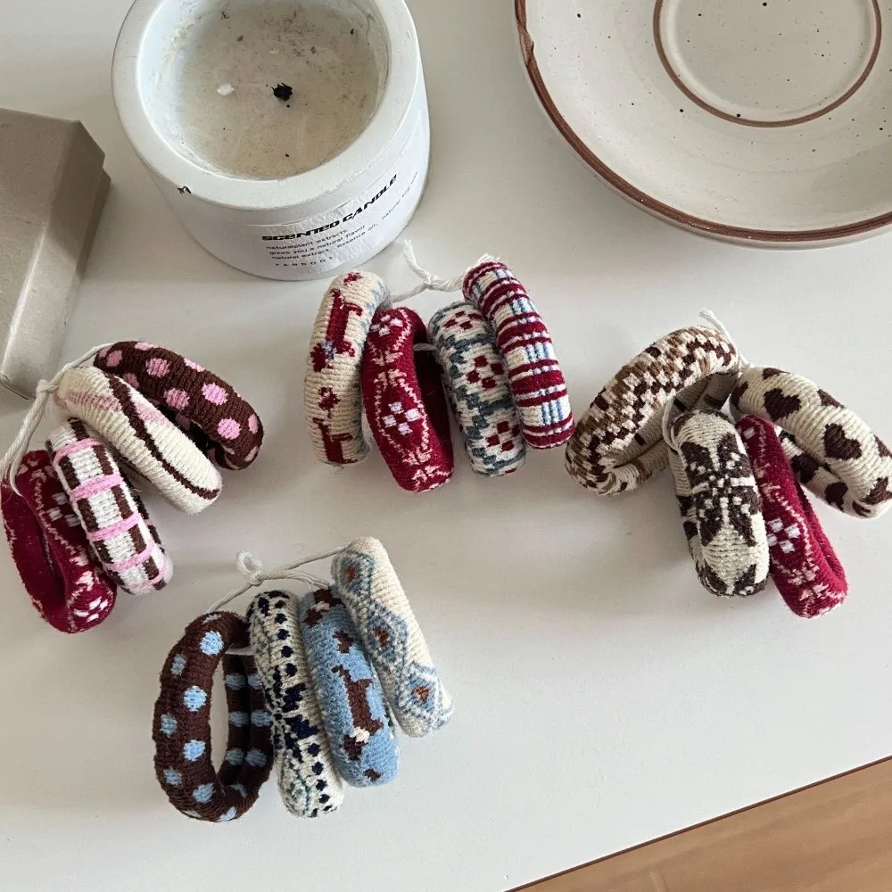 

4Pcs/Set New Elastic Hair Ties Durable Simple Rubber Bands Thick Hair Rope Hair Accessories