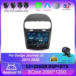 Android 16 For Dodge Journey JC 2011 - 2020 Car Radio Multimedia Video Player Navigation stereo GPS