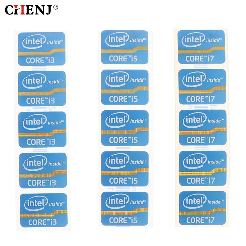 1Pc/5 Stuks Mini Diy Sticker Voor 4th Generatie Cpu Intel Core I3 I5 I7 I9 Logo Sticker logo Label Laptop Notebook Decoratie