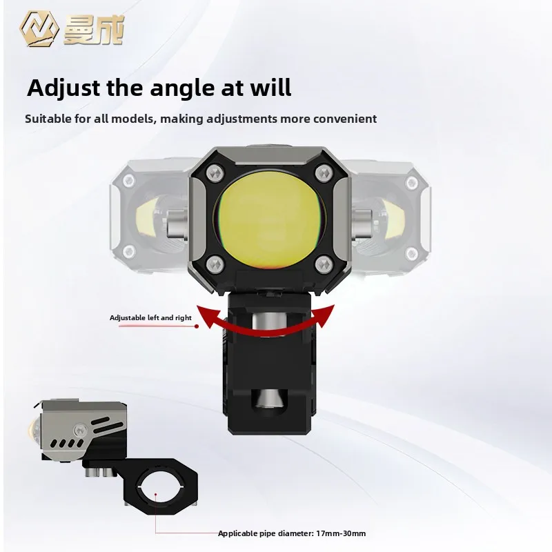 2026M40 Tangent LED Spotlight Super Bright Waterproof External Off-road Light for Motorcycle EV No9 Mavericks Cross-Country