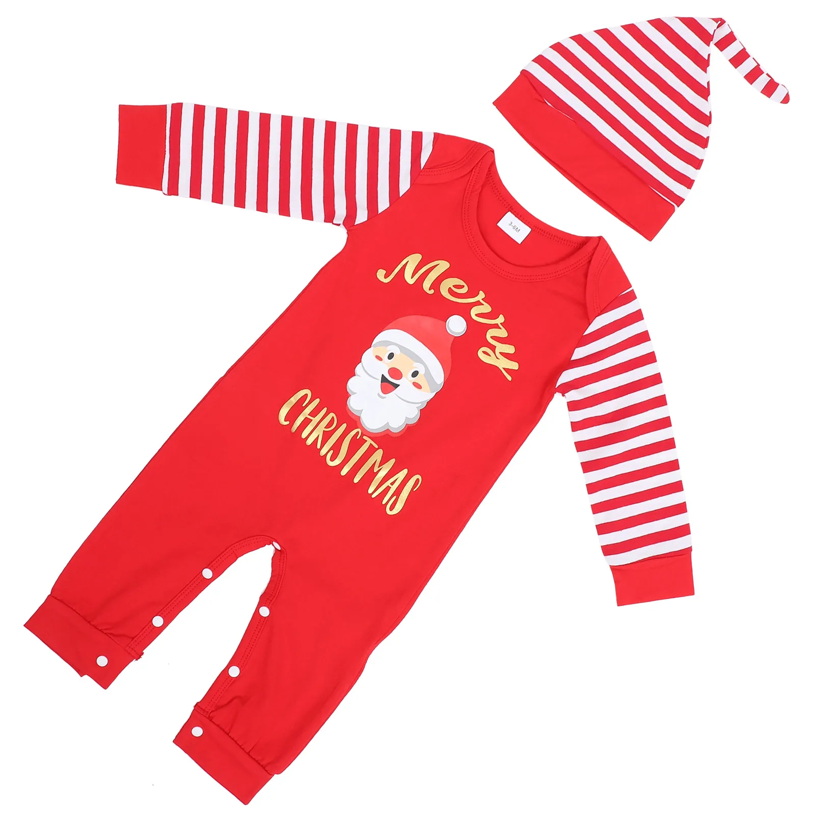 

Christmas Jumpsuit Romper Xmas Baby Romper Cotton Toddler Clothes Santa Claus Xmas Baby Jumpsuit Pattern Onesie