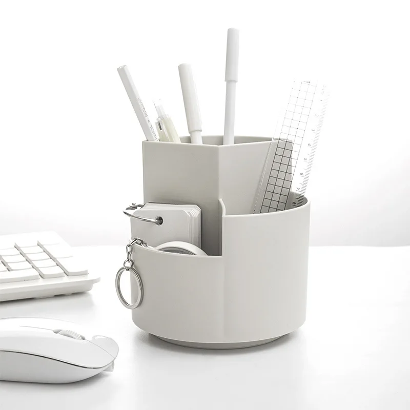 Multi Functional Creative Pen Holders with Rotating Base Student/Office Desktop Stationery Storage Box Pen Holder Large Capacity