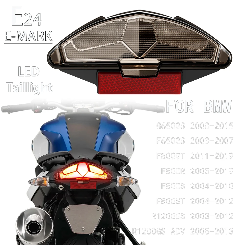 

LED Taillight For BMW R1200GS Adventure F800GT F800R F800S F800ST F650GS G650GS Rear Brake Tail Light Lamp w/ Indicators Blinker