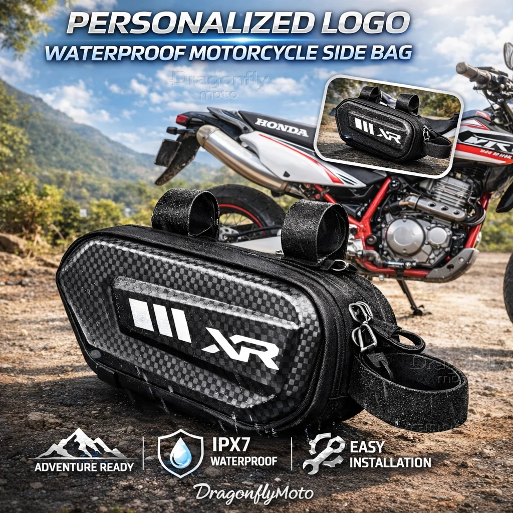 

For Honda XR230MOTARD XR230 250 400 125 2005-2012 Motorcycle Side Bag Personalized Logo Waterproof Hard Shell Saddlebag