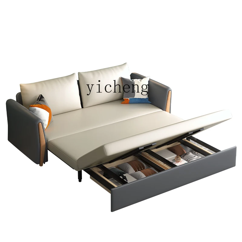 XL light luxury multi-functional sofa bed, folding dual-purpose, retractable tatami mat sliding bed