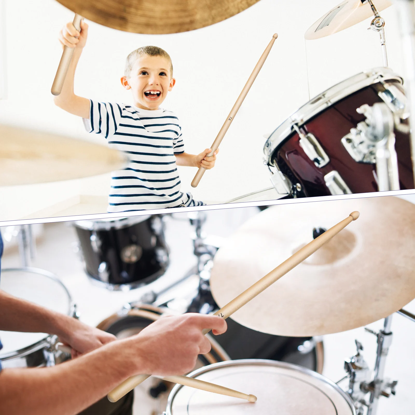 

Drum Wrench Mallets Accessories Percussion Instrument Classic Wood Drumsticks Kit Stainless Steel for Drummer Child