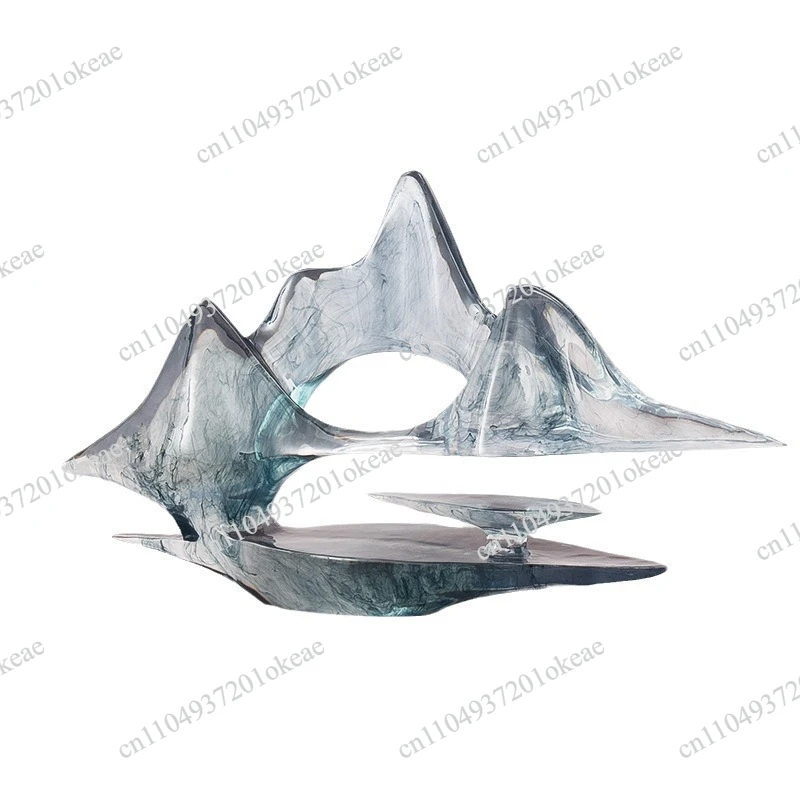 statue-en-resine-transparente-creative-moderne-decoration-de-salon-porte-vin-de-bureau-modele-artisanal-sculpture-accessoires-de-decoration-interieure