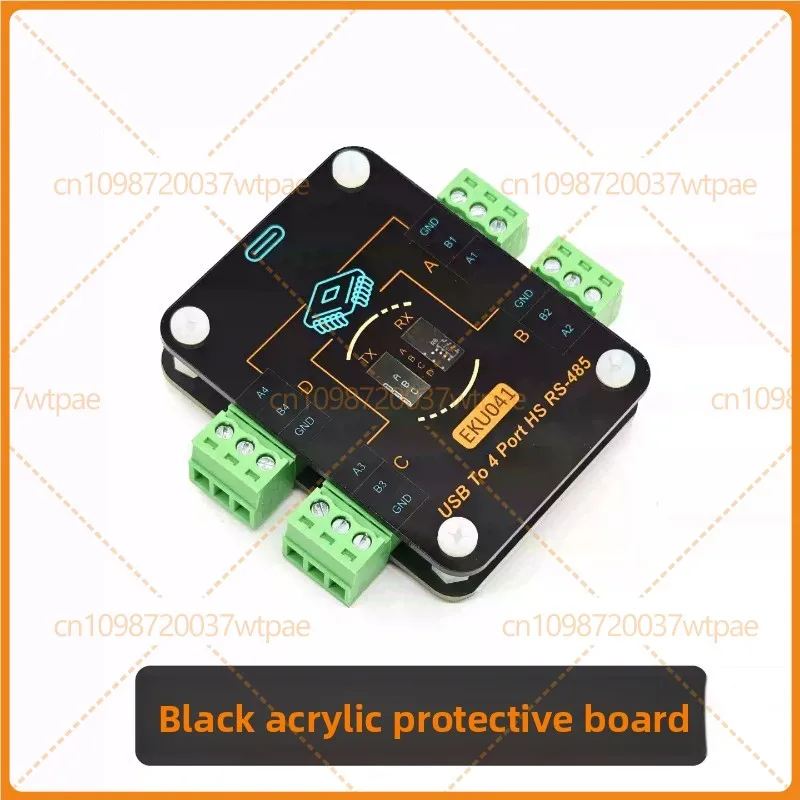 For CH9114 USB To 4‑Channel RS485 Converter Module,15Mbps High Speed,Multi‑Port Serial Expansion Adapter