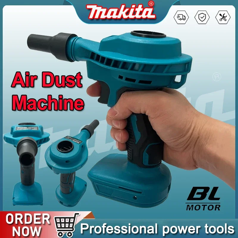 

Makita 2 IN 1 Cordless Air Dust Machine Efficient Rechargeable Vacuum Clean Inflator Computer Cleaning Power Tool For 18VBattery